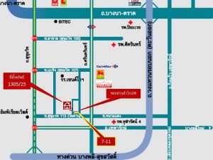 แผนที่ตึกแถวสุขุมวิทด่านสำโรง28
